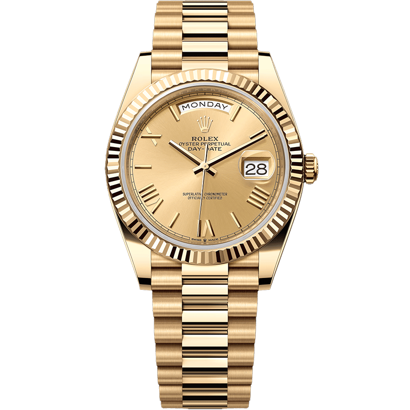 Rolex Day-Date Yellow Gold Champagne Dial 40mm