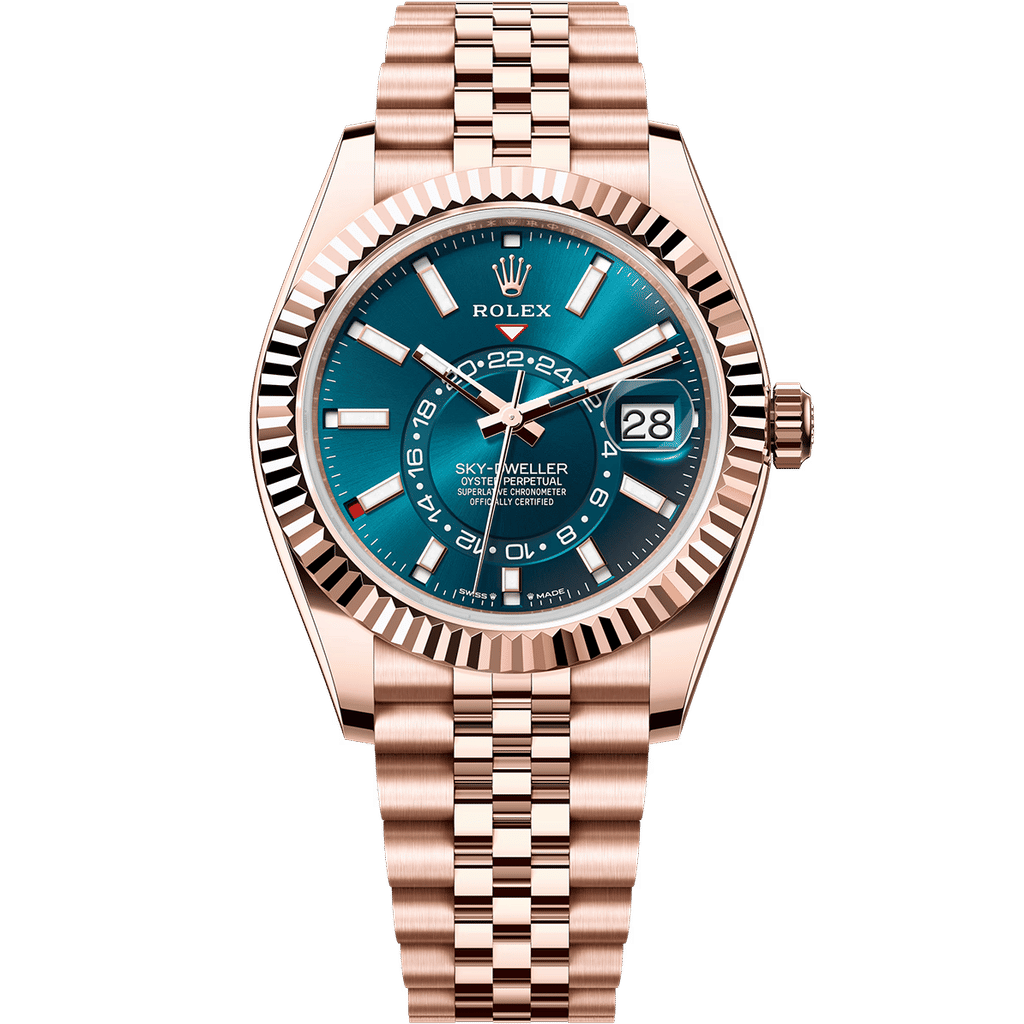 Rolex Sky-Dweller Everose Gold Blue-Green Dial 42mm