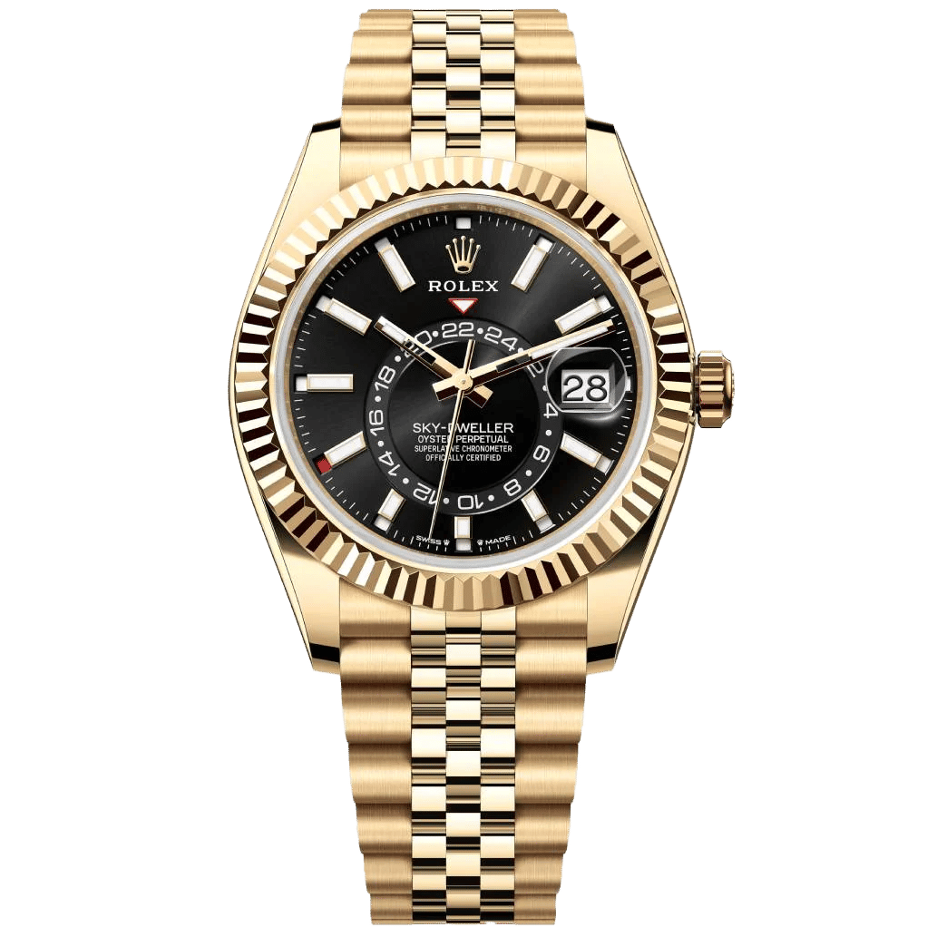 Rolex Sky-Dweller Yellow Gold Black Dial 42mm