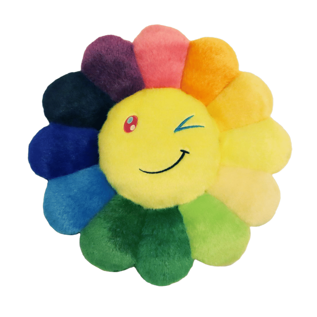 Flower Emoji Plush 3 30CM Rainbow/Yellow