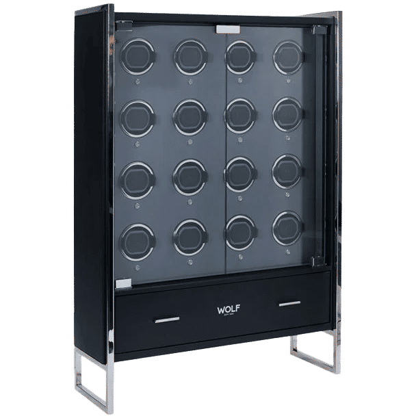 WOLF 16 Piece Watch Winder Cabinet