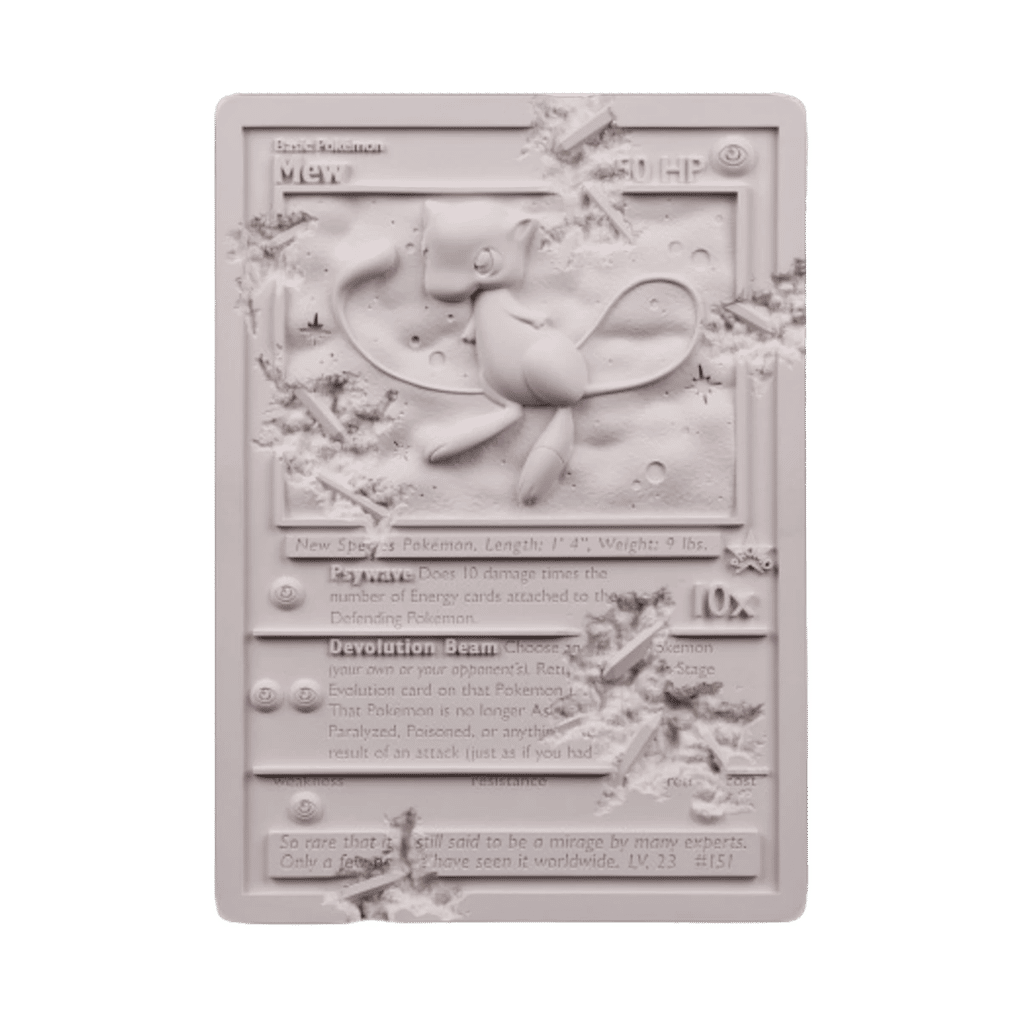 Daniel Arsham x Pokemon Crystalized Mew Card Sculpture Purple