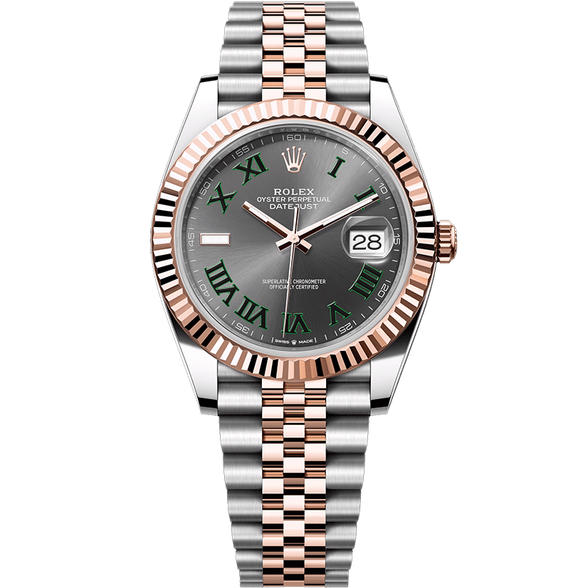 Rolex Datejust Two Tone Rose Gold "Wimbledon" Jubilee 41mm