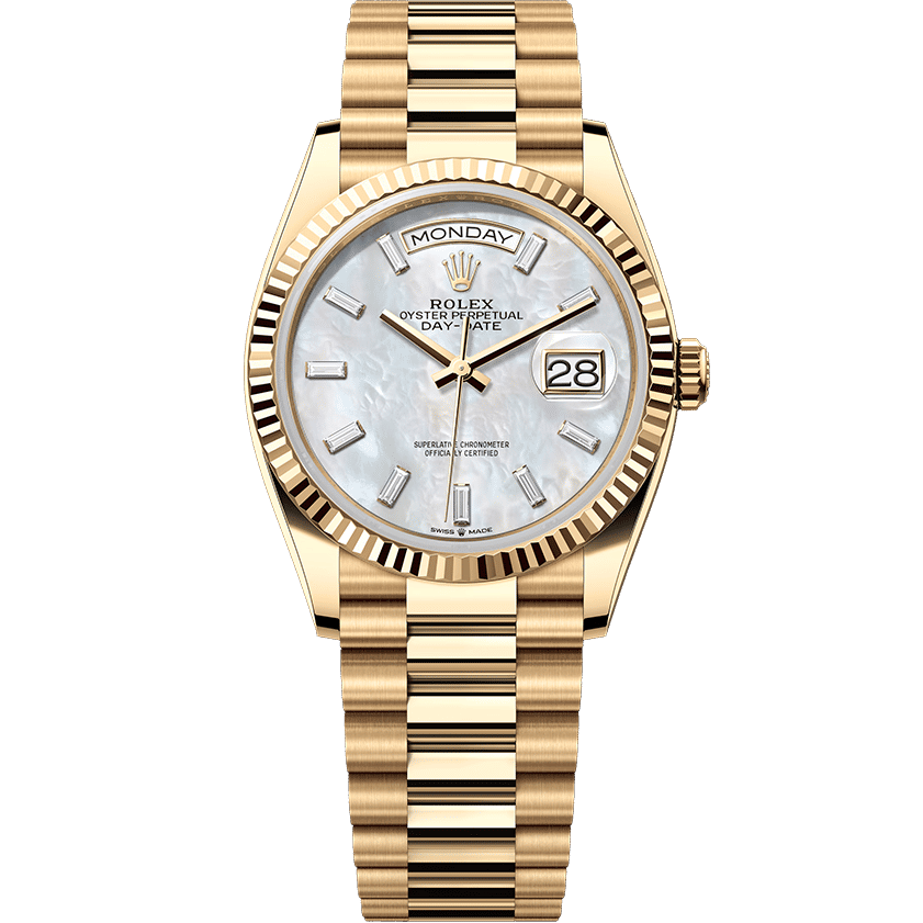 Rolex Day-Date Yellow Gold Mother of Pearl 36mm