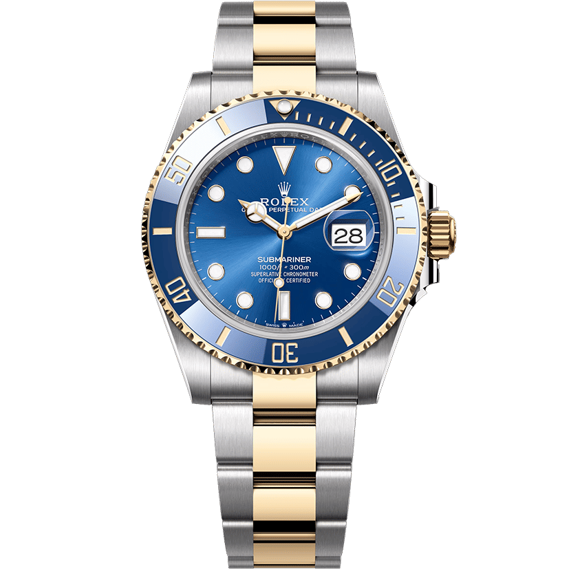 Rolex Submariner Two Tone Blue Dial 41mm