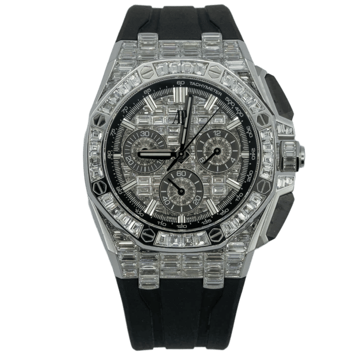 Audemars Piguet Royal Oak Offshore White Gold Full Factory Baguette Setting 43mm