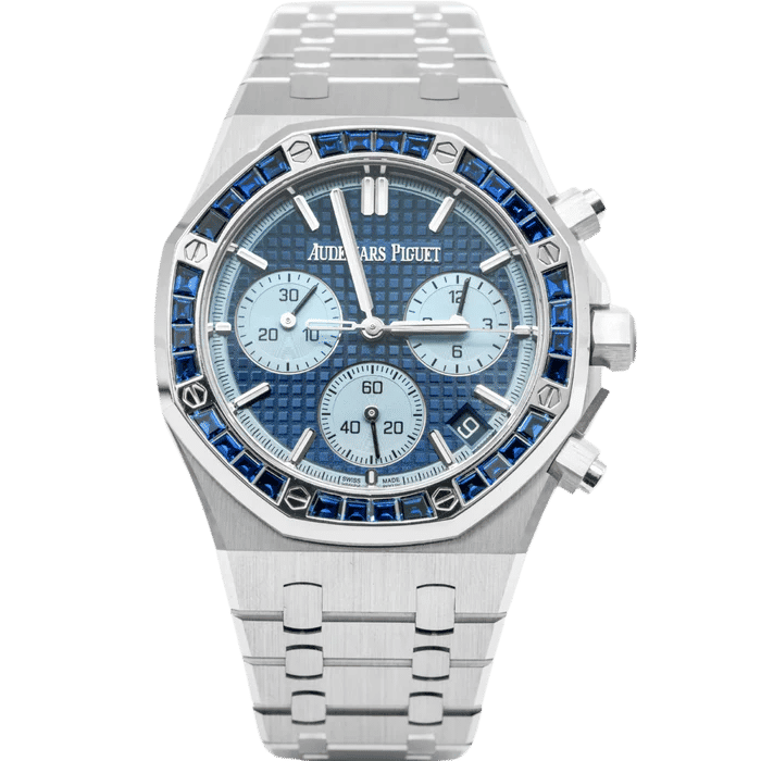 Audemars Piguet Royal Oak Chronograph White Gold Blue Dial JAPAN EDITION 41mm