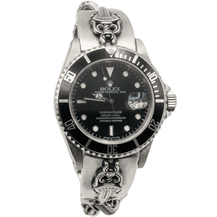 Rolex Submariner Black Dial Chrome Hearts Bracelet 40mm