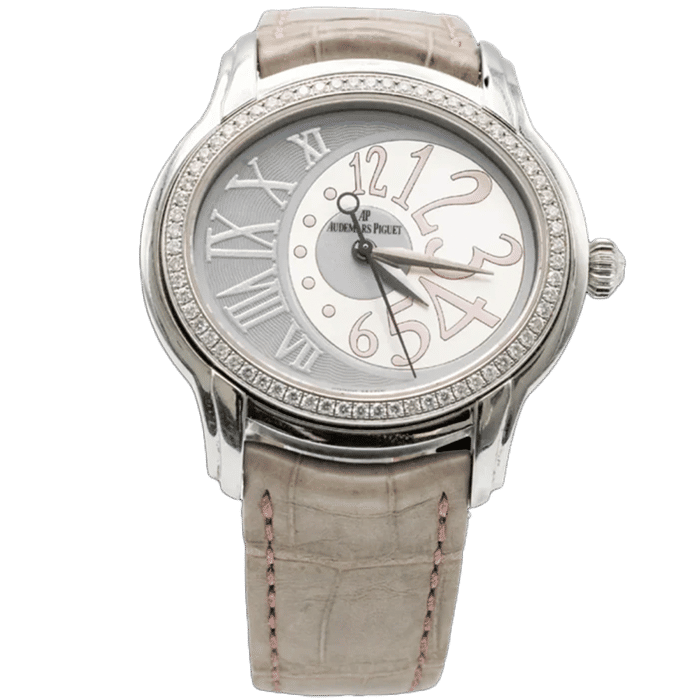Audemars Piguet Stainless Steel Millenary Grey Dial With Diamond Bezel 41mm