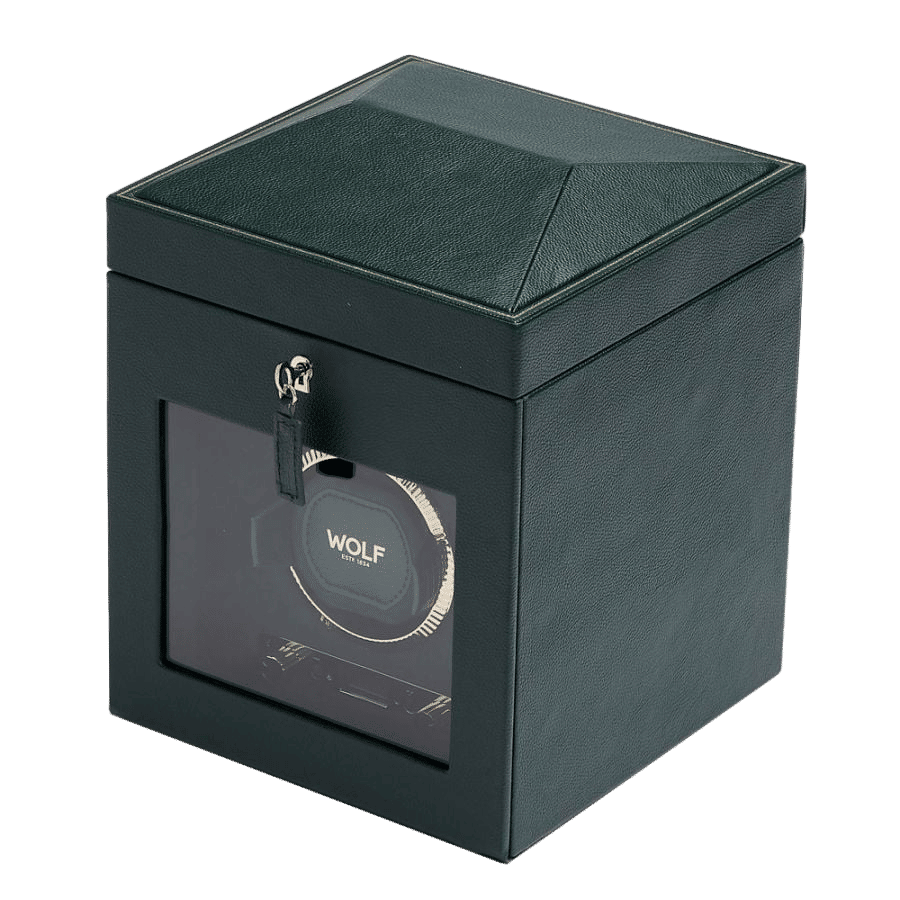WOLF British Racing Single Watch Winder With Storage