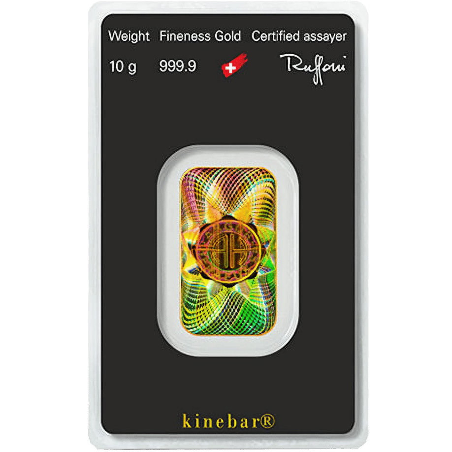 10 Gram Argor Heraeus Kinebar Gold Bar (New w/ Assay)