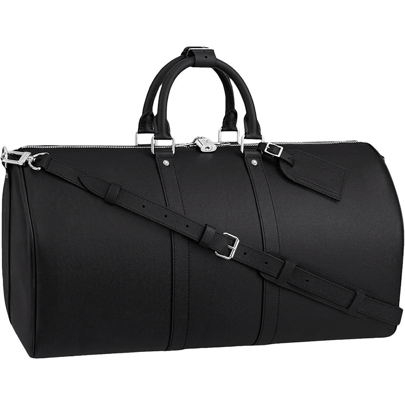 Louis Vuitton Keepall Bandouliere Taiga Leather 50 Black