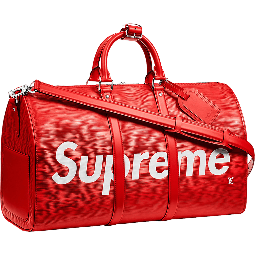 Louis Vuitton x Supreme Keepall Bandouliere Epi 45 Red