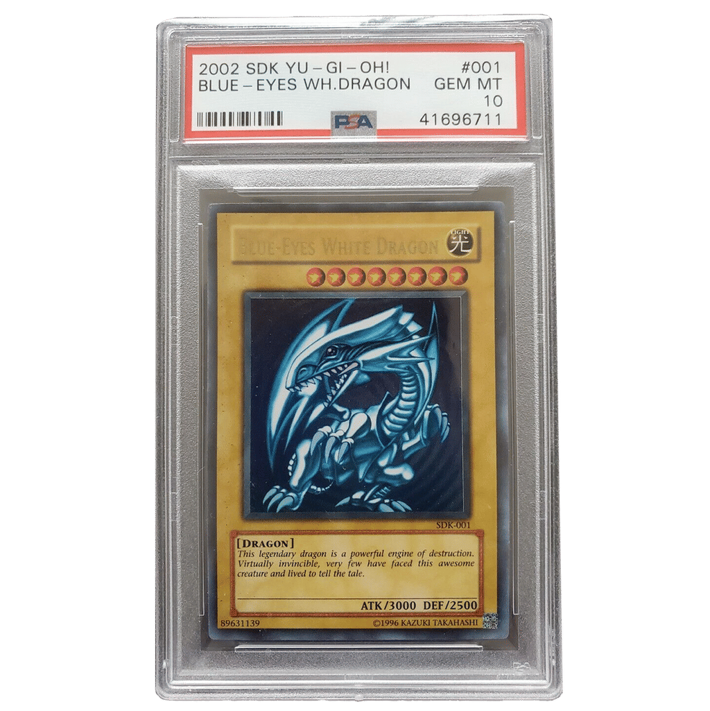 Blue-Eyes White Dragon - PSA 10 GEM MINT - SDK #001 - 2002 YU-GI-OH! LOB KAIBA
