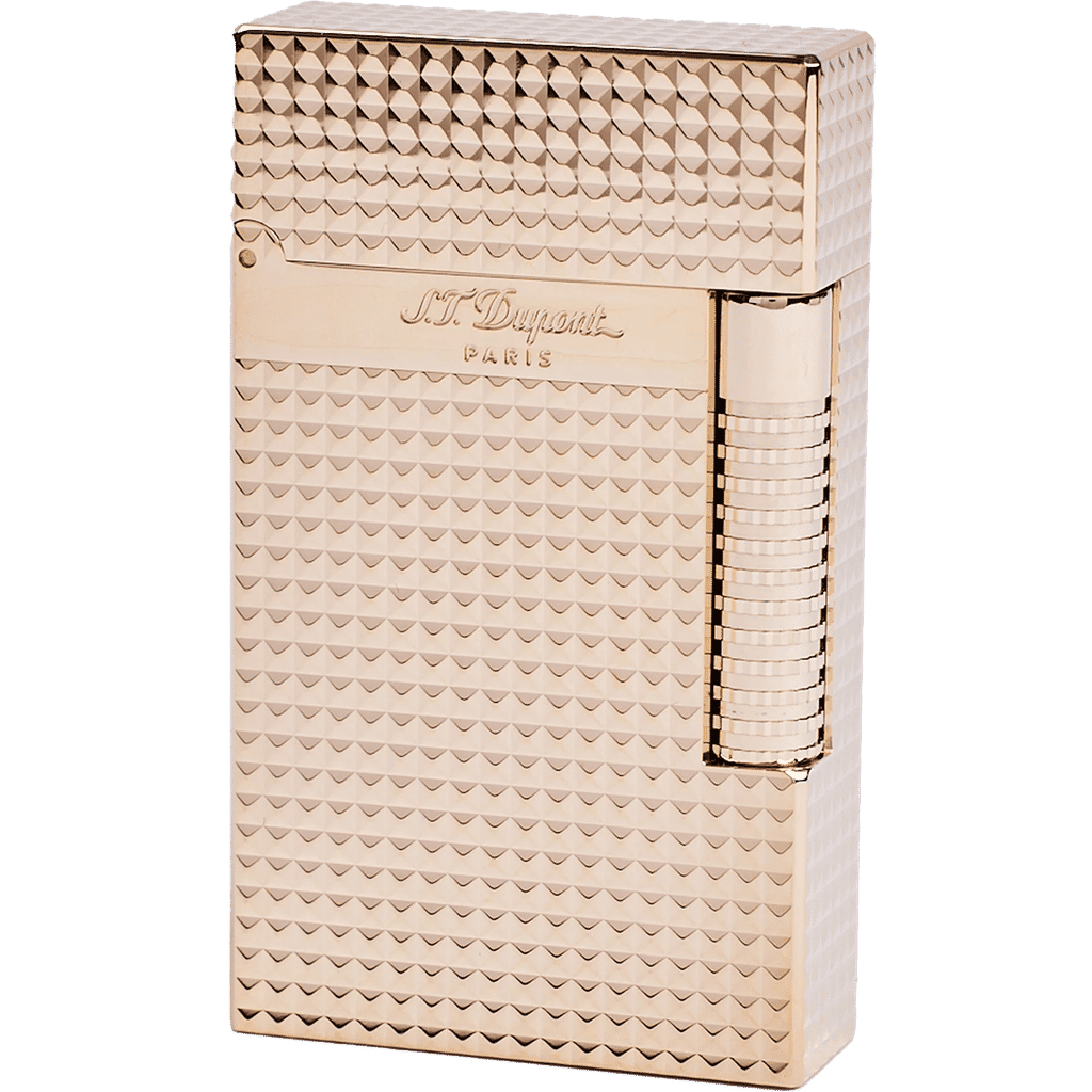S.T. Dupont Le Grand Cling Diamond Head Gold Lighter