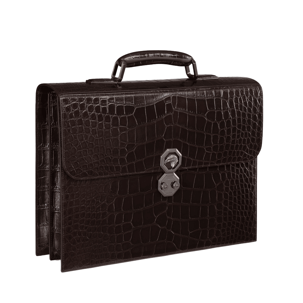 Stefano Ricci Matted Crocodile Leather Briefcase