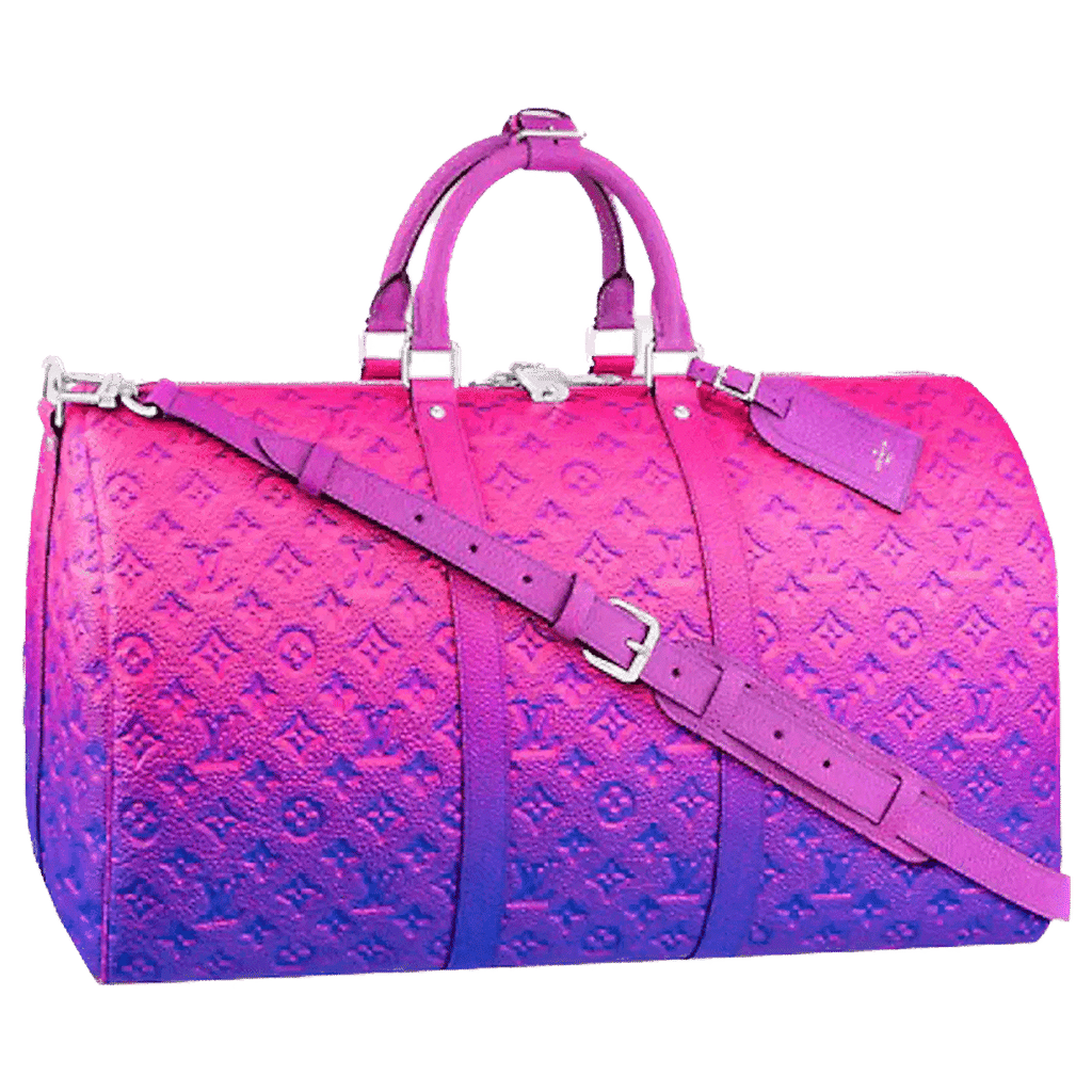 Louis Vuitton Keepall 50B Taurillon Illusion Blue/Pink