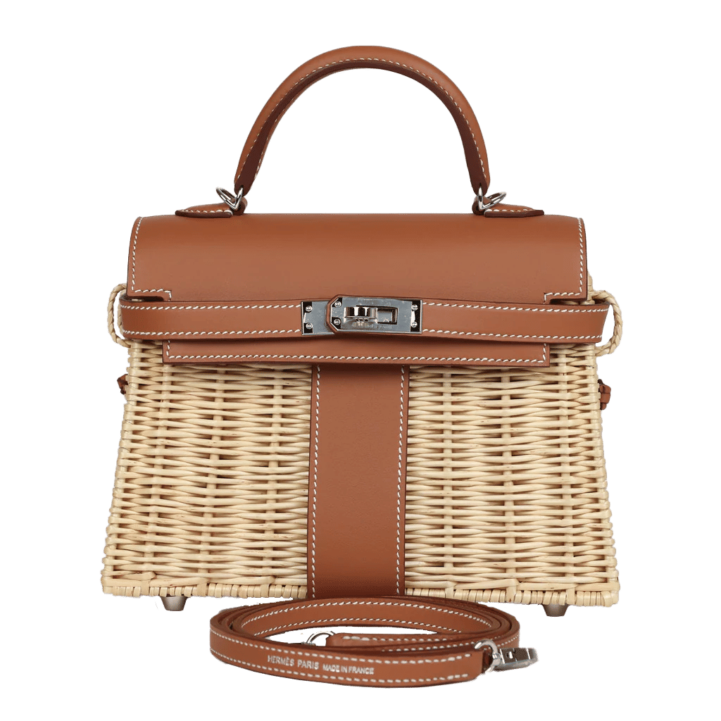 Hermès Mini Picnic Kelly 20 Gold Swift Palladium Hardware
