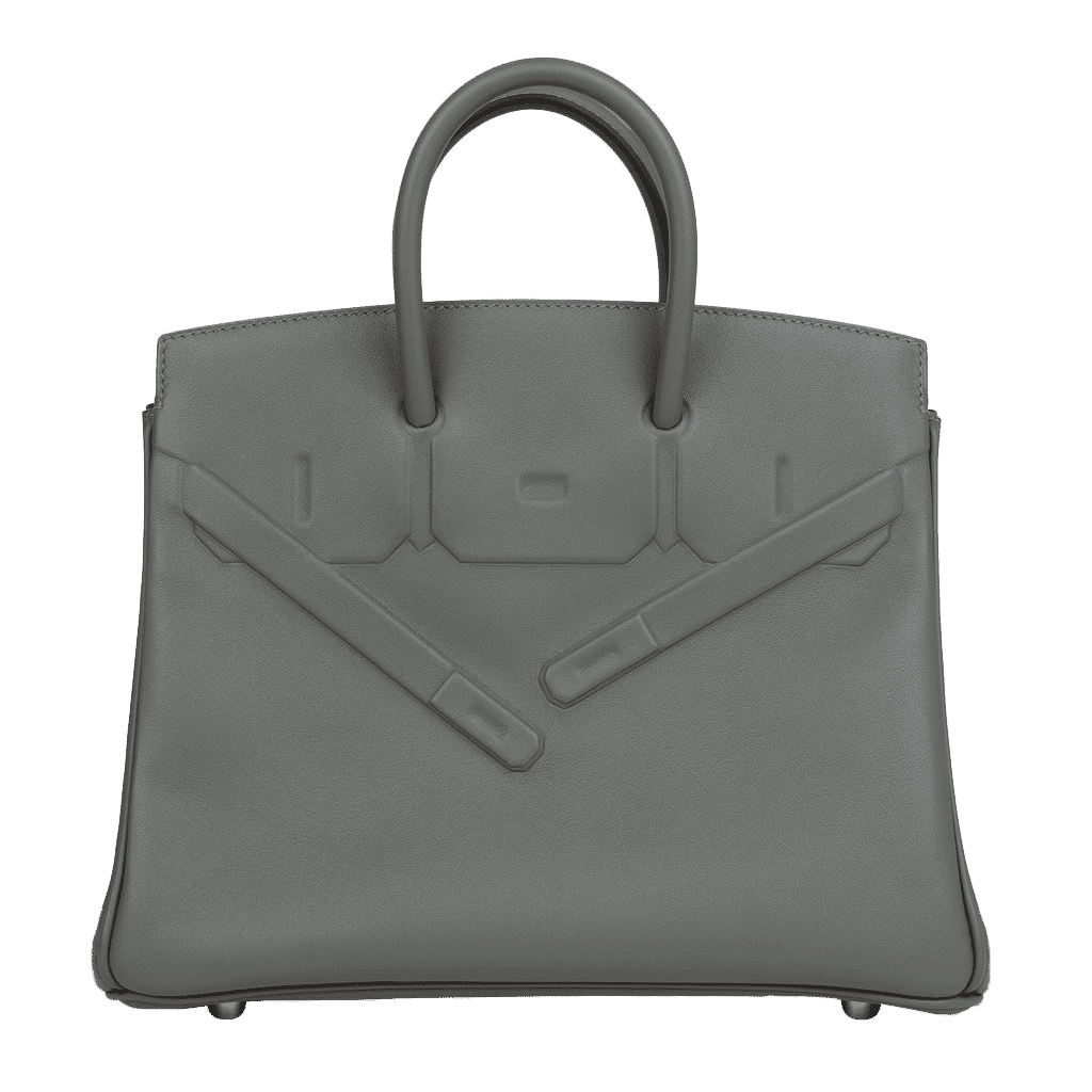 Hermès Birkin Shadow 25 Gris Meyer Swift Palladium Hardware