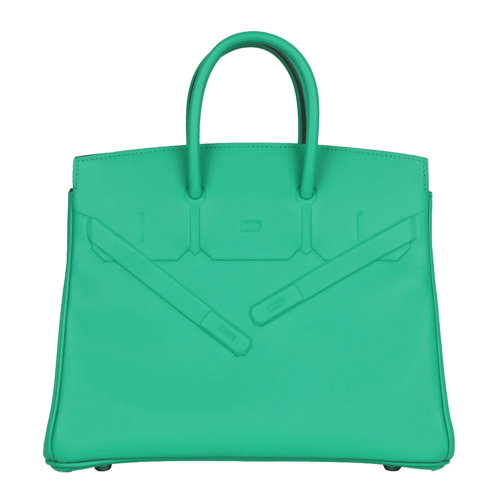 Hermès Birkin Shadow 25 Menthe Swift Palladium Hardware