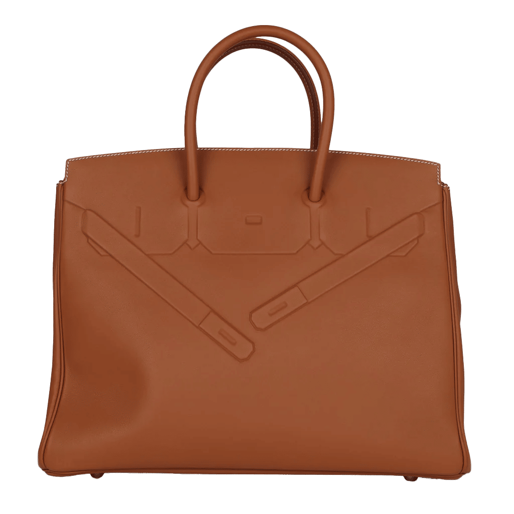 Hermès Birkin Shadow 35 Gold Swift Palladium Hardware