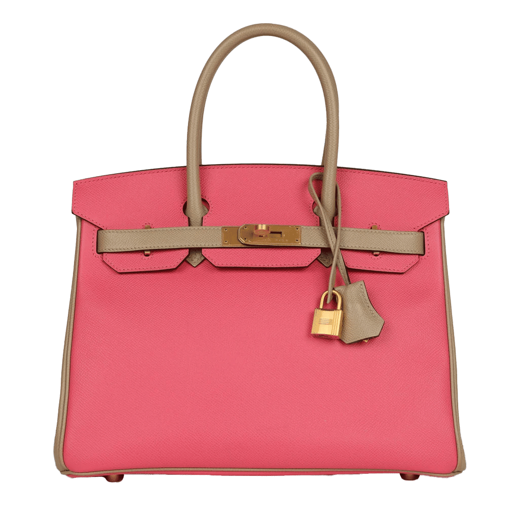 Hermès Special Order (HSS) Birkin 30 Rose Azalee and Trench Epsom Brushed Gold Hardware