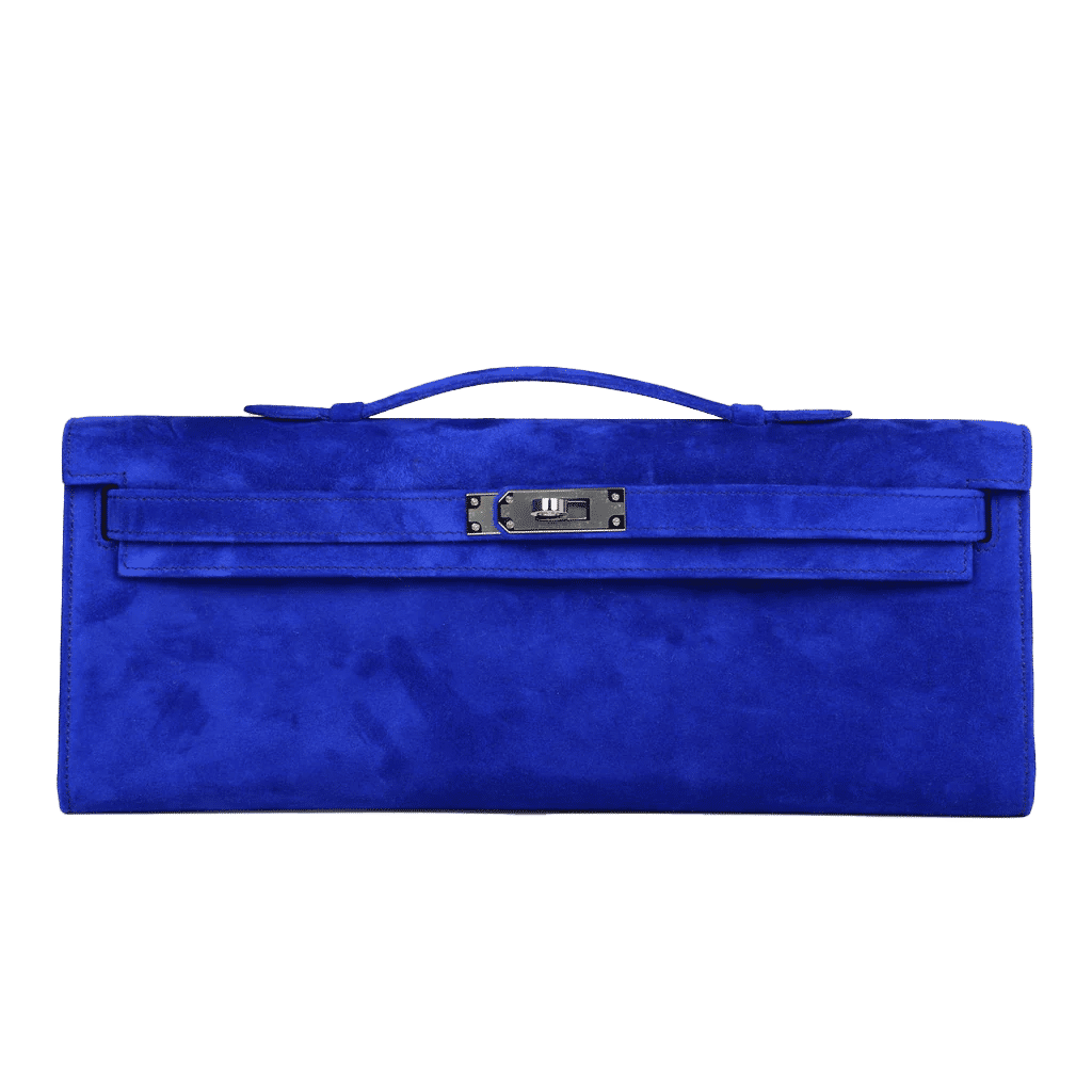 Hermès Kelly Cut Bleu Electric Doblis Palladium Hardware