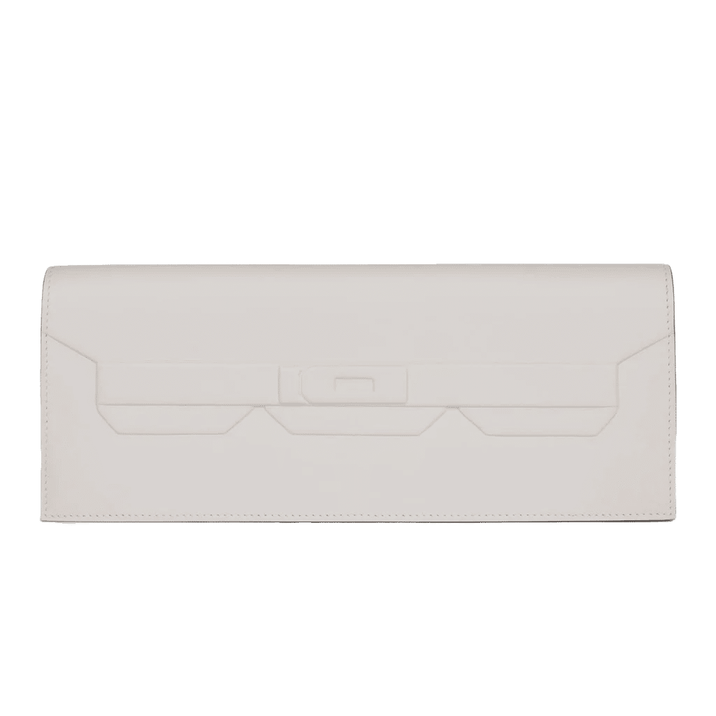 Hermès Shadow Kelly Cut Gris Pale Swift