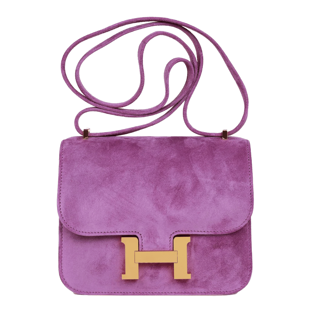 Hermès Constance 18 Violet Doblis Gold Hardware