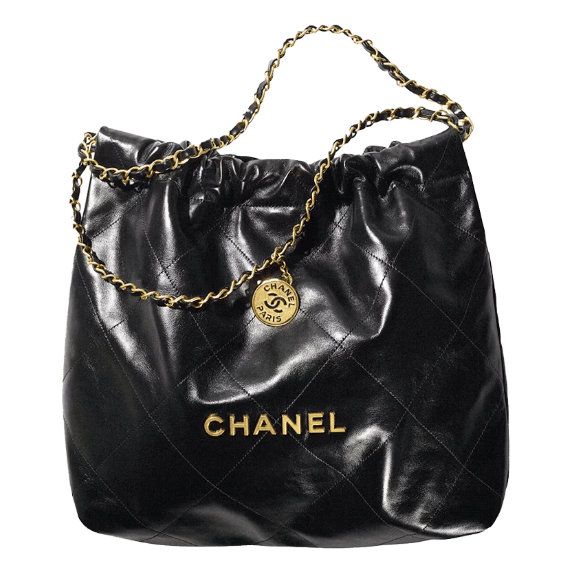Chanel 22 Handbag 22S Calfskin Black