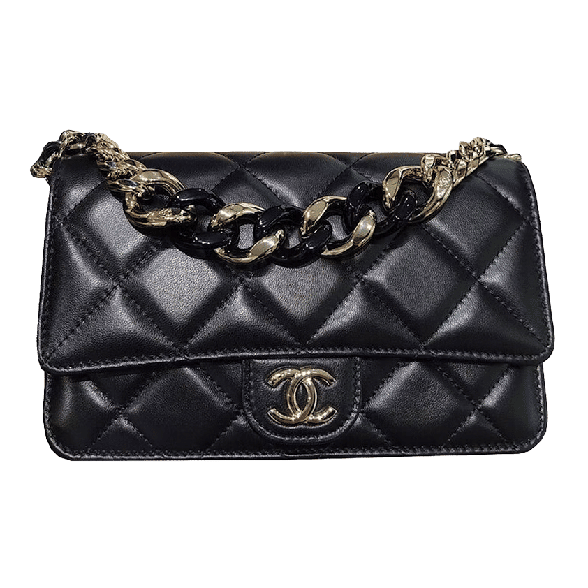 Chanel 22C Wallet On Chain Black