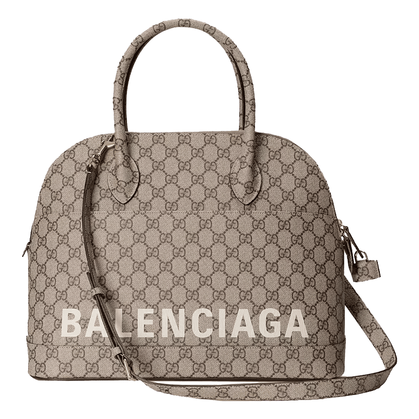 Gucci x Balenciaga The Hacker Project Medium Ville Bag Beige/Ebony