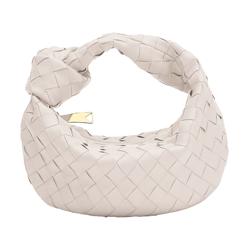 Bottega Veneta Jodie Mini Intrecciato Chalk