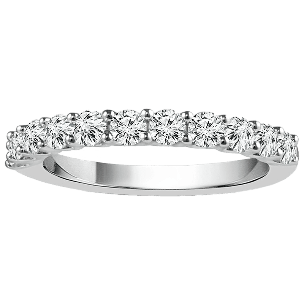 14 Karat White Gold Ladies Wedding Band 0.25 Carats