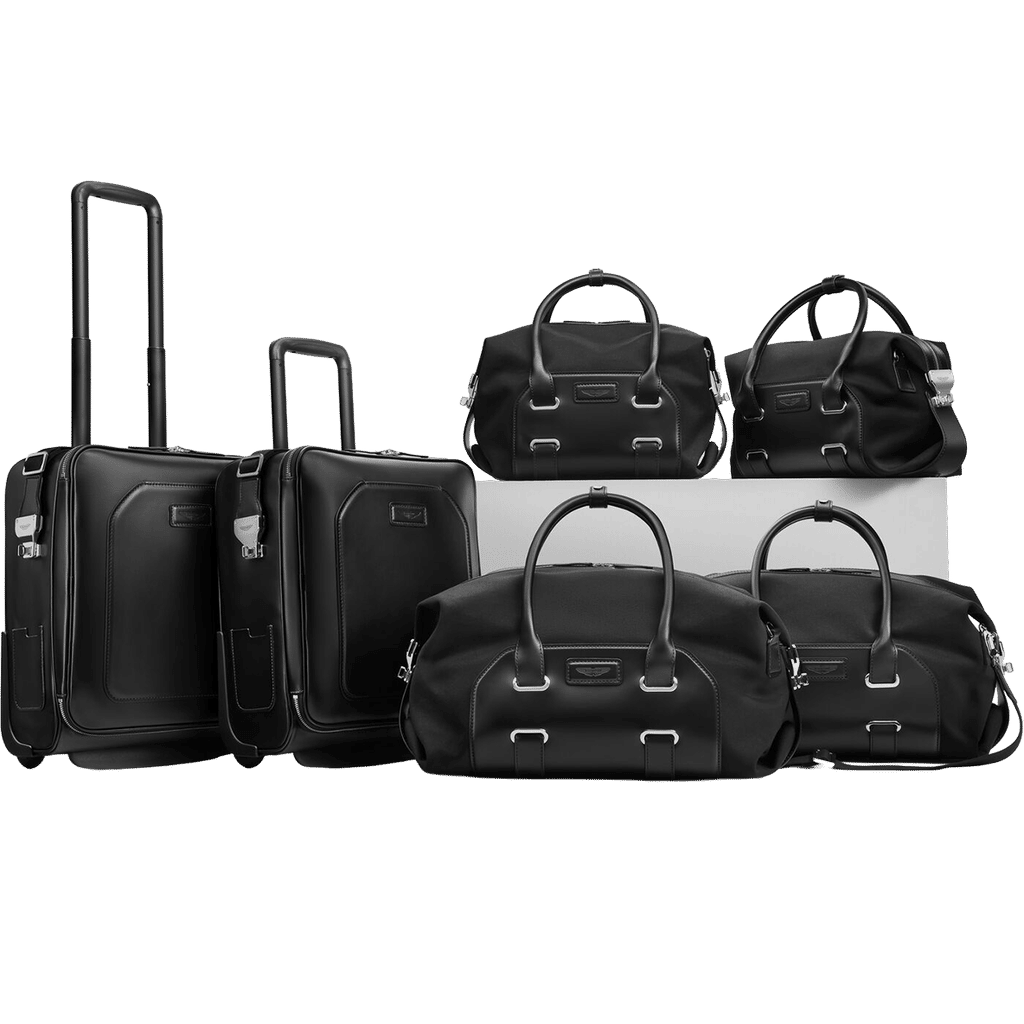 Aston Martin 6-Piece Black Luggage Set