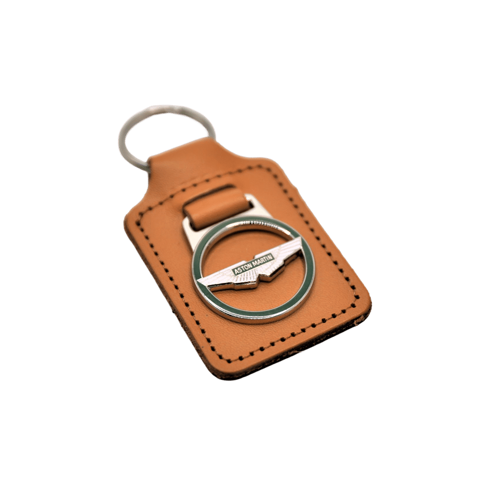 Aston Martin Leather Keyfob in Tan