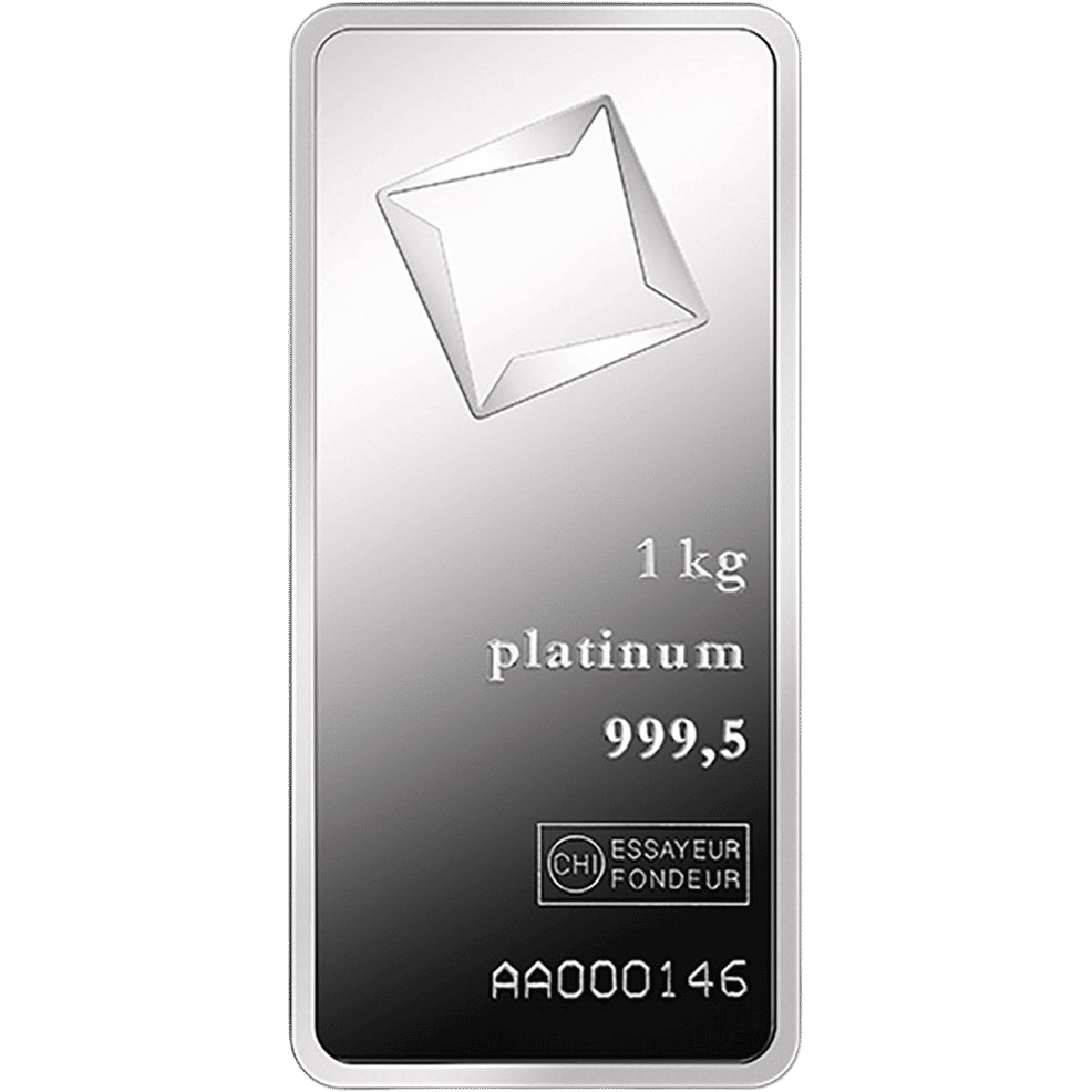 Valcambi 1 Kilo Platinum Bar (in assay)