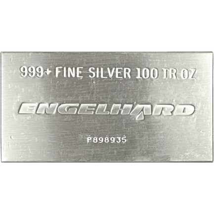 100 oz Engelhard Silver Bar