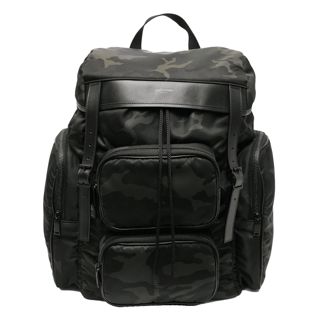 Saint Laurent Hunt camouflage-print backpack