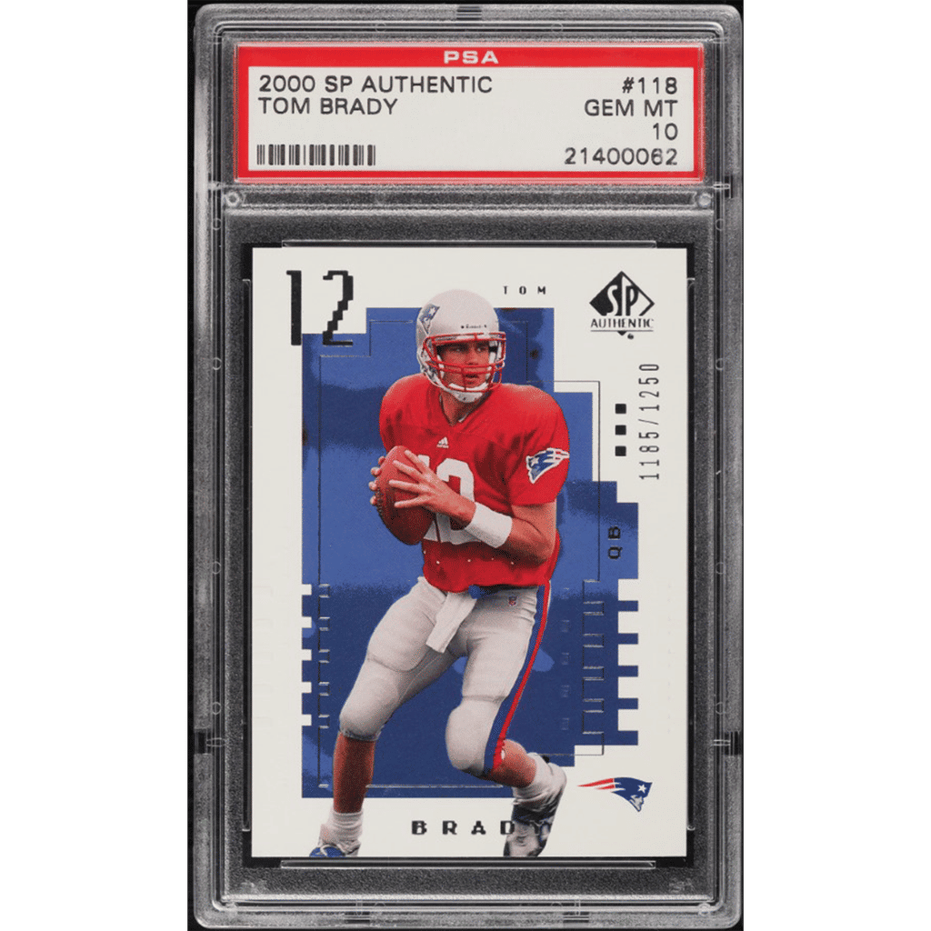 2000 SP Authentic Tom Brady ROOKIE /1250 #118 PSA 10 GEM MINT
