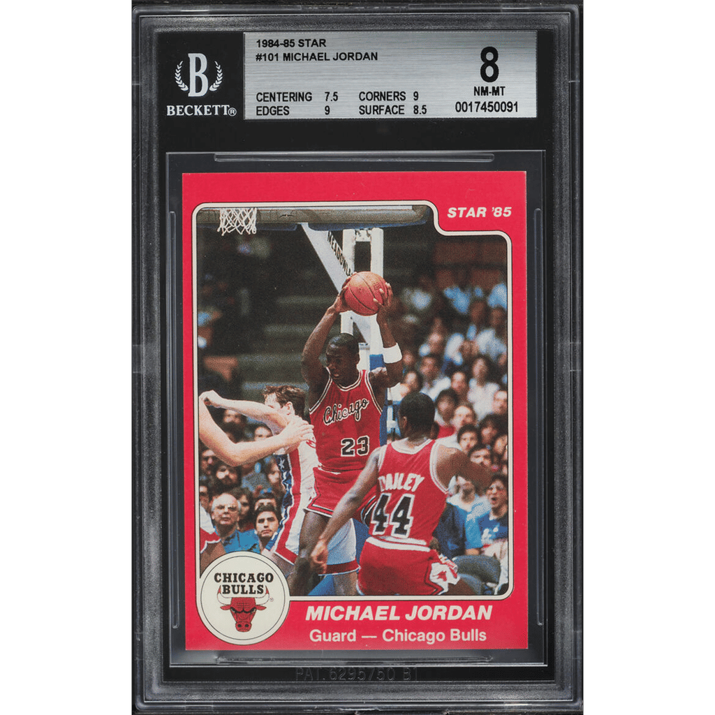 1984-85 Star Basketball Michael Jordan ROOKIE #101 BGS 8 NM-MT