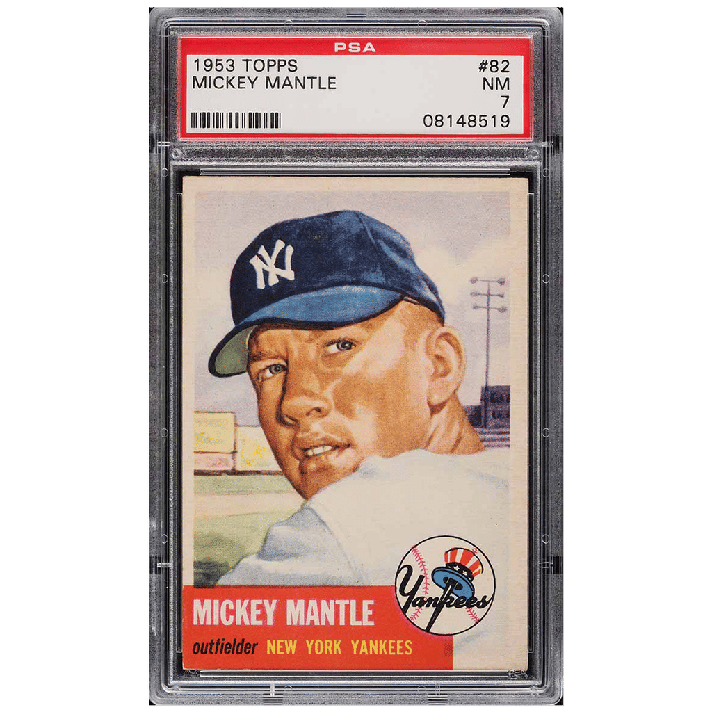 1953 Topps Mickey Mantle SHORT PRINT #82 PSA 7 NRMT