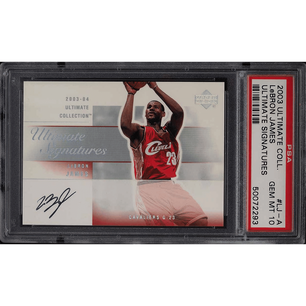 2003 Ultimate Collection Signatures LeBron James ROOKIE RC AUTO PSA 10 GEM MINT