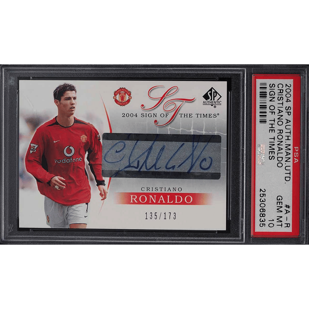 2004 SP Authentic Sign Of The Times Cristiano Ronaldo AUTO /173 #A-R PSA 10 GEM