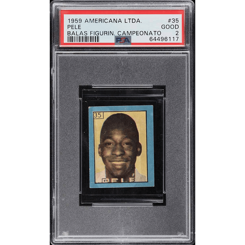 1959 Americana Ltda. Balas Figurinhas Campeonato Pele #35 PSA 2 GD