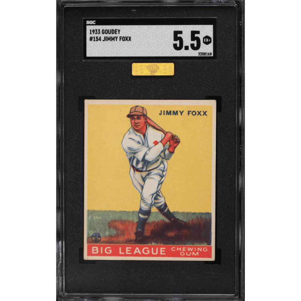 1933 Goudey Jimmy Foxx #154 MBA SGC 5.5 EX+ (PWCC-E)