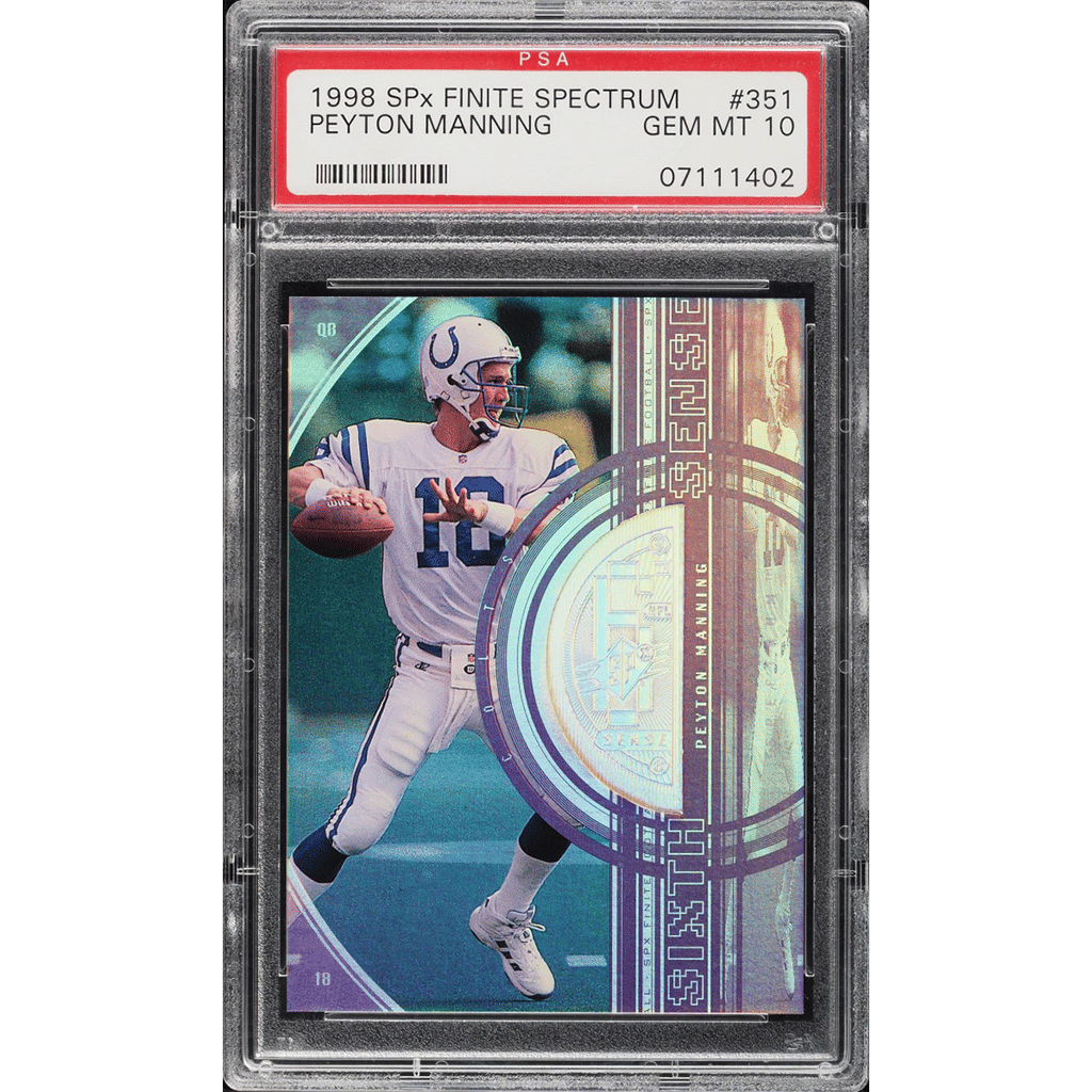1998 SPx Finite Spectrum Peyton Manning ROOKIE /25 #351 PSA 10 GEM MINT