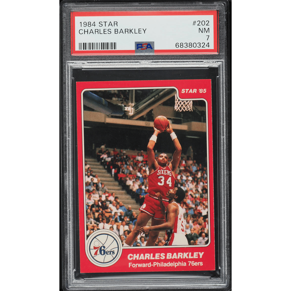 1984-85 Star Basketball Charles Barkley ROOKIE #202 PSA 7 NRMT