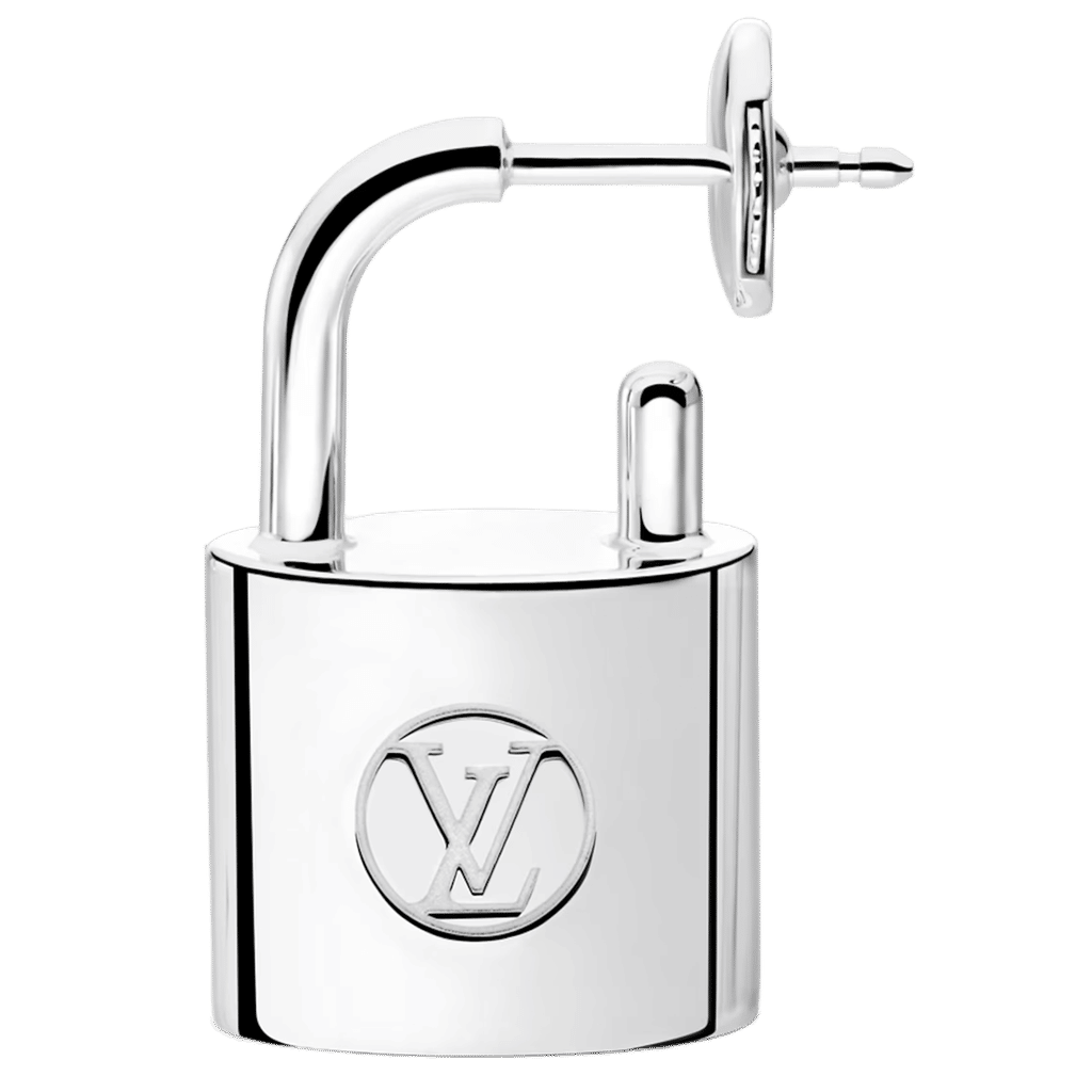 Silver Lockit Earring, Sterling Silver
