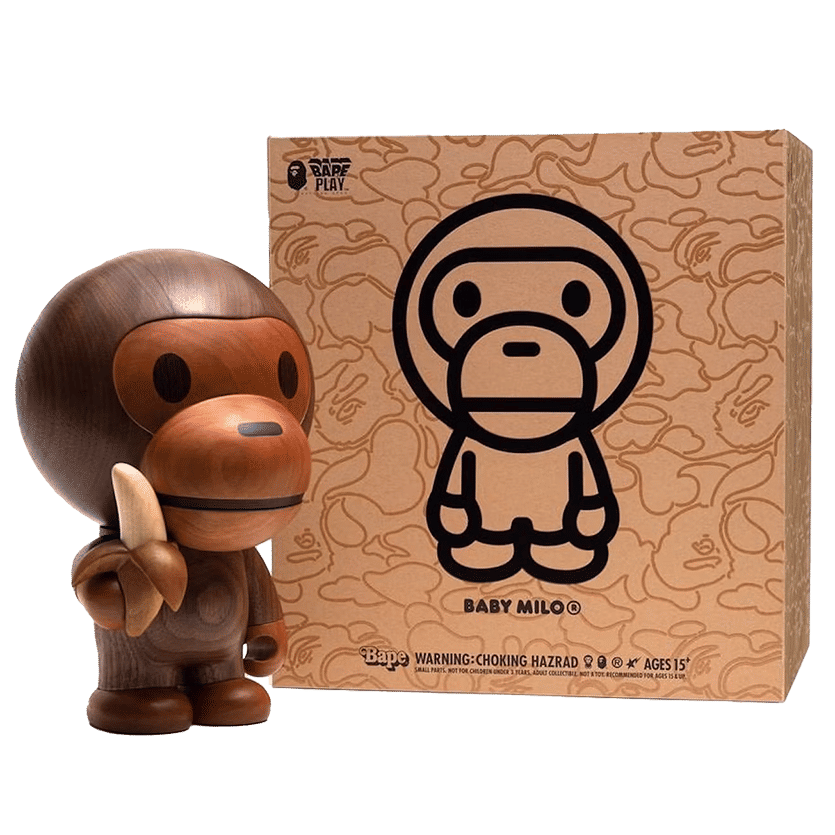 BAPE x Toyqube Baby Milo Wooden Figure